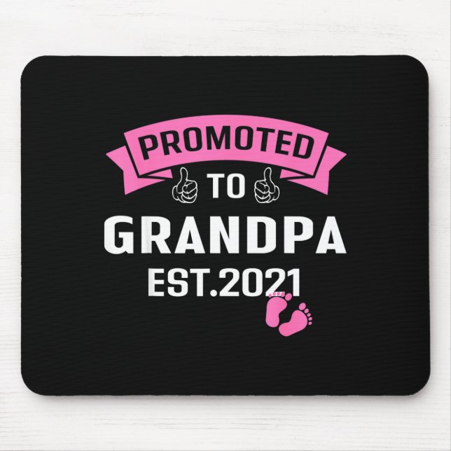 Promoted To Grandpa Est 2021 Funny New Grandfather Musmatta (Framsidan)