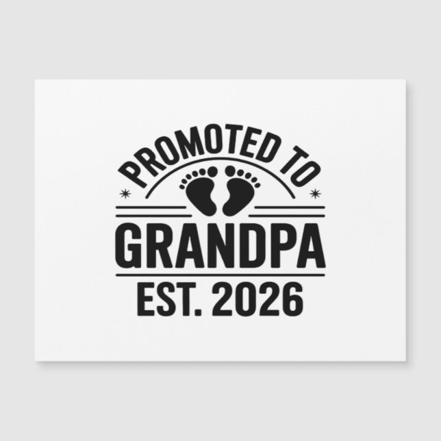 Promoted to Grandpa, Est. 2026, Funny New Grandpa  (Framsida)