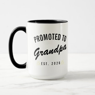 Promoted to Grandpa Est. 2026 Mugg