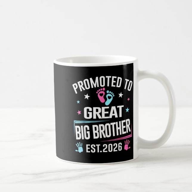 Promoted To Great Big Brother Est 2026  Kaffemugg (Höger)