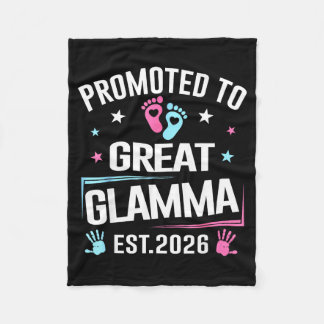 Promoted To Great Glamma Est 2026 Pregnancy Announ Fleecefilt