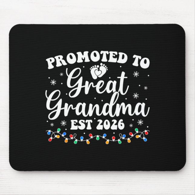 Promoted To Great Grandma Est 2026 First Time New  Musmatta (Framsidan)