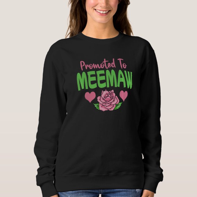 Promoted To Meemaw   T Shirt (Framsida)