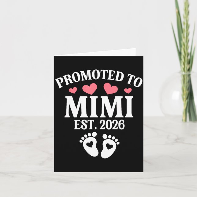 Promoted To Mimi 2026 Proud Mimi 2026 Announcement Kort (Framsida)