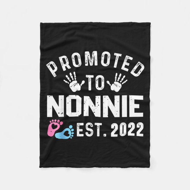 Promoted To Nonnie Est 2022 Funny New Nonnie  Fleecefilt (Framsidan)