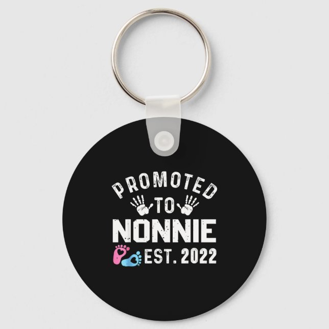 Promoted To Nonnie Est 2022 Funny New Nonnie  Nyckelring (Framsida)