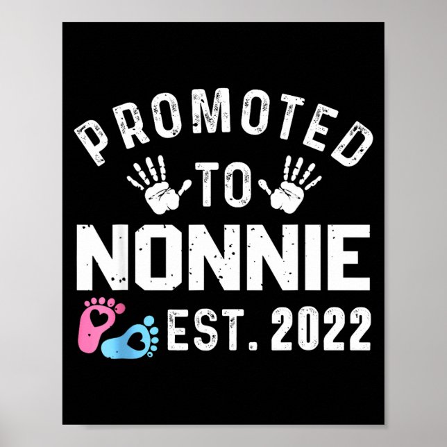 Promoted To Nonnie Est 2022 Funny New Nonnie  Poster (Framsidan)