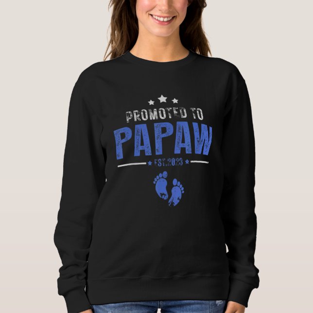 Promoted to Papaw 2023  for First Time Papaw T Shirt (Framsida)