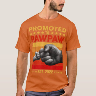 Promoted To Pawpaw Grandpa 2022 First Fathers Day T Shirt