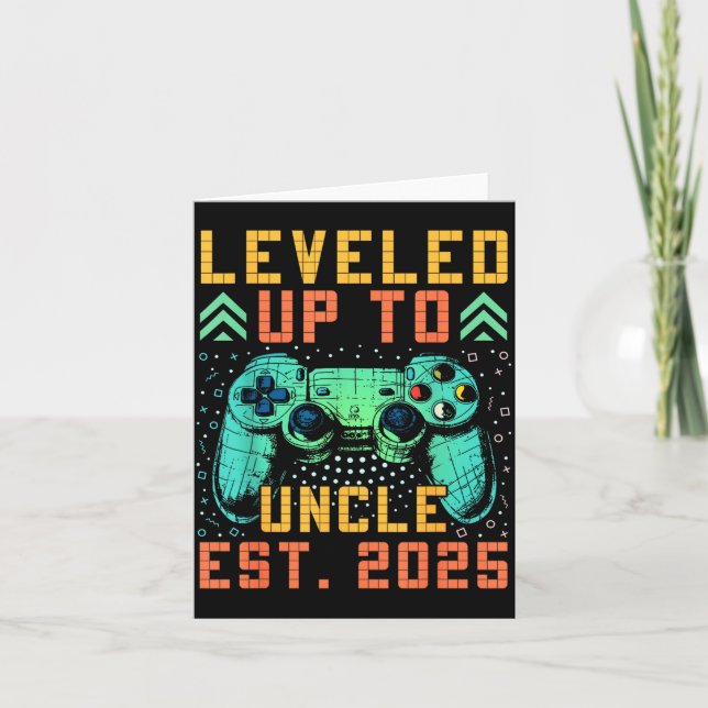 Promoted To Uncle 2025 Leveled Up To Uncle Est 202 Kort (Framsida)