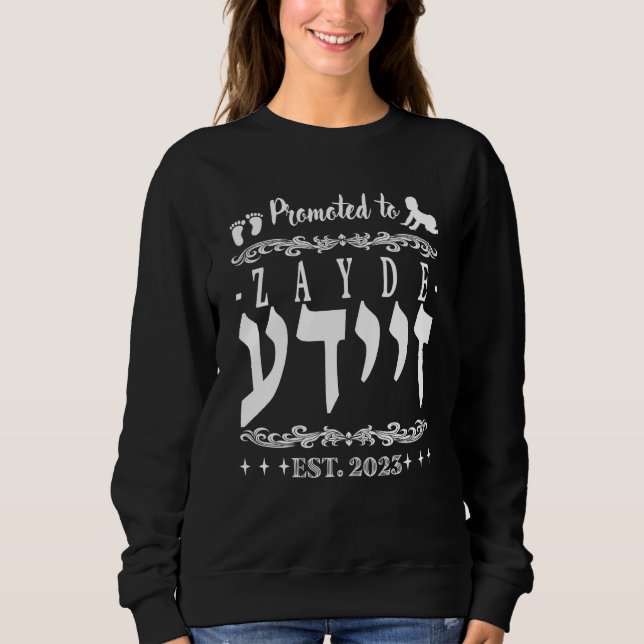 Promoted to Zayde Grandad in Yiddish Israel 2023 T Shirt (Framsida)