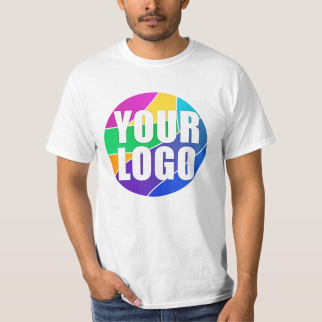 Promotional Business Logotyp Corporate Giveaway T Shirt (Framsida)