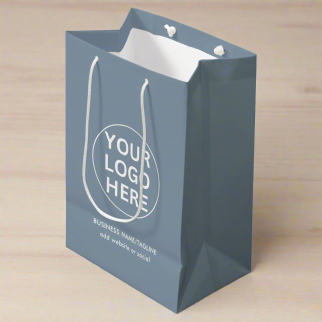 Promotional Company Logotyp Dusty Blue Branded (Skapare uppladdad)