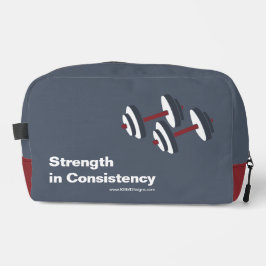 Promotional Gym Motto Strength in Consistency Grey