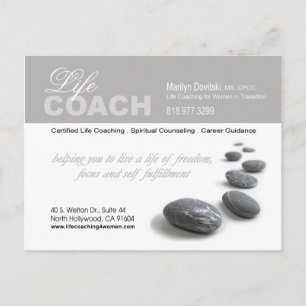 PROMOTIONAL Life Coach-reklam Vykort