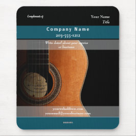Promotional Mousepad halv Guitar - HAMbyWG Musmatta