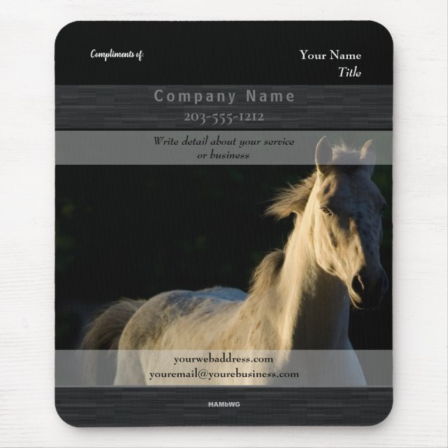 Promotional Mousepad Horse- HAMbyWG Musmatta (Framsidan)
