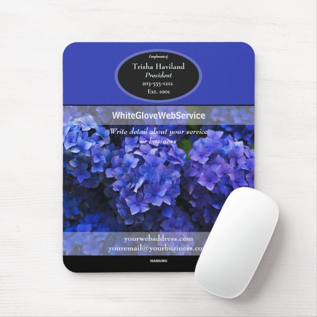 Promotional Mousepad Lila Hydrangea - HAMbyWG Musmatta (Med mus)