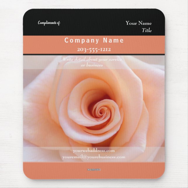 Promotional Mousepad Peach Ro - HAMbyWG Musmatta (Framsidan)