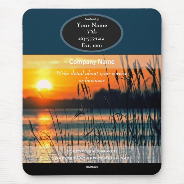 Promotional Mousepad White svan - HAMbyWG Musmatta (Framsidan)