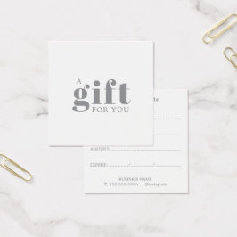 Promotional Salon Business Gift Fyrkantigt Visitkort