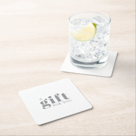 Promotional Salon Business Gift Underlägg Papper Kvadrat