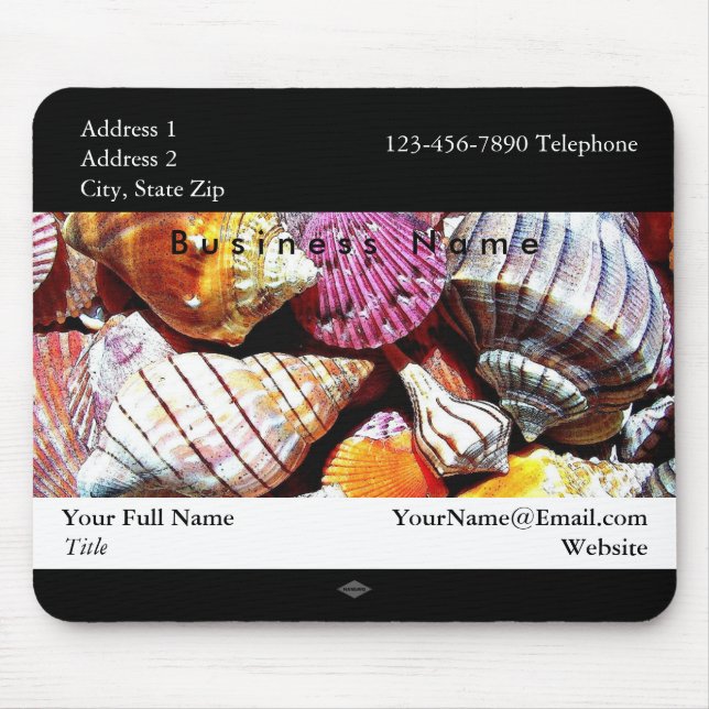 Promotional Seashell Photo Mousepad Musmatta (Framsidan)