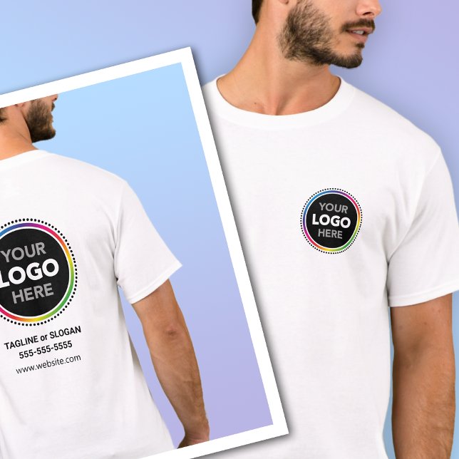 Promotional T-Shirt with Front and Back Logo (Skapare uppladdad)