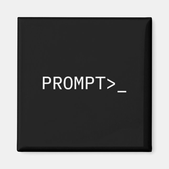 Prompt Coder Gift For Ai Prompt Engineer &amp; Hac Magnet (Framsidan)
