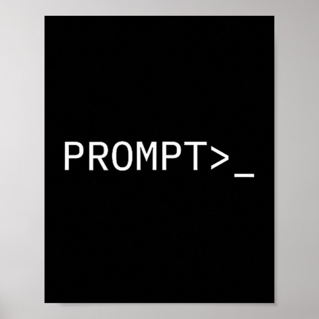 Prompt Coder Gift For Ai Prompt Engineer &amp; Hac Poster (Framsidan)