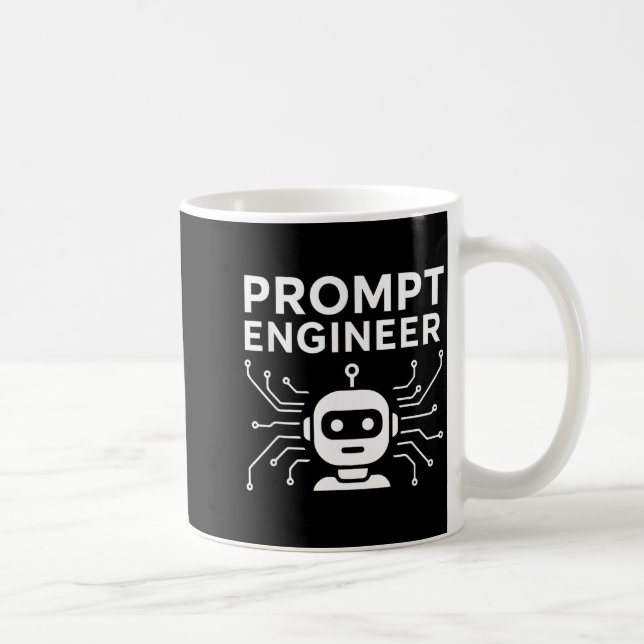Prompt Engineer Apparel Funny Ai Tech Humor Gift  Kaffemugg (Höger)