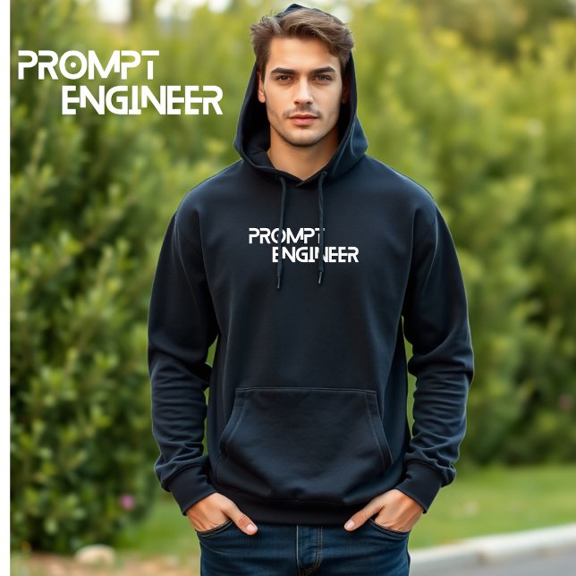 Prompt ingenjör minimalistisk citat hoodie (Skapare uppladdad)