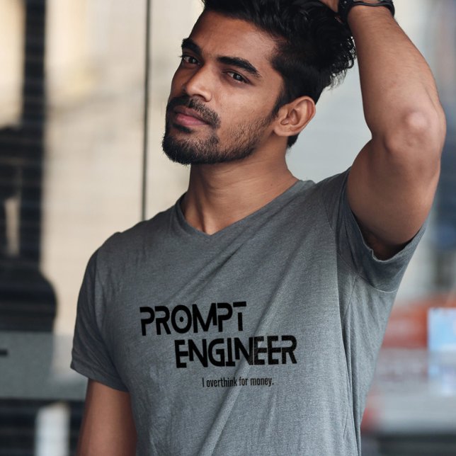Prompt ingenjör minimalistisk citat t shirt (Skapare uppladdad)