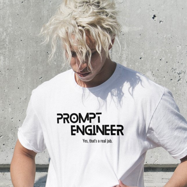 Prompt ingenjör minimalistisk citat t shirt (Skapare uppladdad)