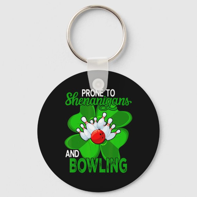 Pronat på Shenanigans and Bowling St. Patrick's Da Nyckelring (Framsida)