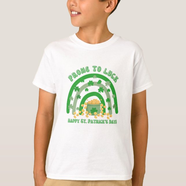 Prone till Tur Lycklig St. Patrick's Day Shirt T (Framsida)
