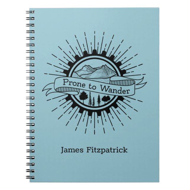 Prone till Wander Travel Journal Anteckningsbok (Framsidan)