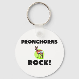 Pronghorns sten nyckelring