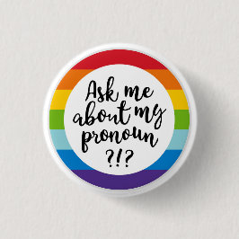 Pronoun Badge Knapp