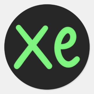 Pronoun Sticker Lakan Runt Klistermärke