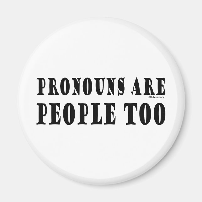 Pronouns Magnet (Framsidan)