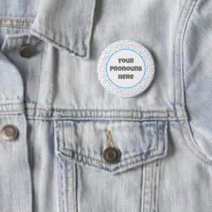 PRONOUNS Rainbow Sprinkles Transgender Pride Flagg Knapp