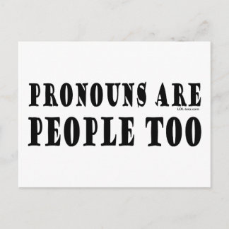 Pronouns Vykort