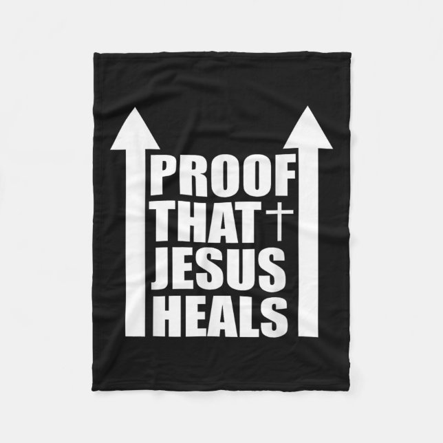 Proof That Jesus Heals - I Am Healed - Christian  Fleecefilt (Framsidan)