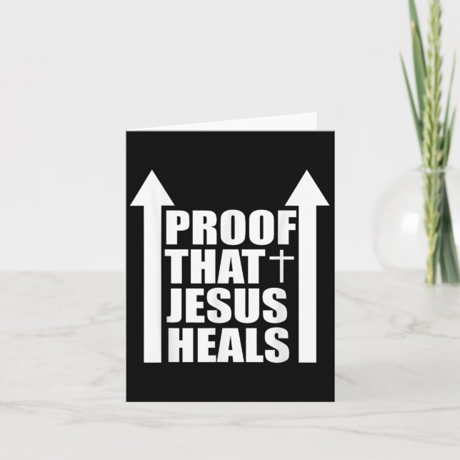 Proof That Jesus Heals - I Am Healed - Christian  Kort (Framsida)