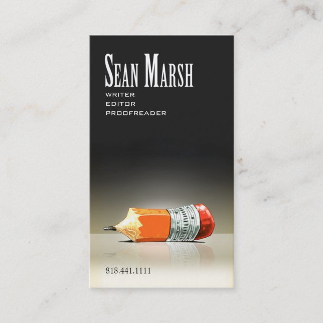 Proofreader för kreativ för snyggt för visitkort (Framsida)