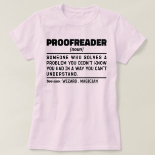 Proofreader Noun Funny Grammar Examiner Geek T Shirt