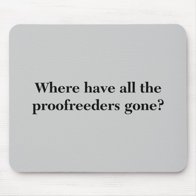 Proofreaders Musmatta (Framsidan)