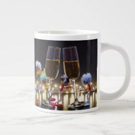 Proostende Fubby's die wat te vieren hebben. Jumbo Mugg