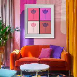 Prop Art Lotus Quartet Poster